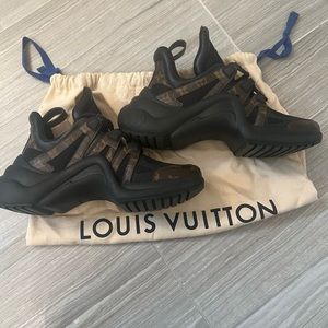 Louis Vuitton Black and Brown Sneakers